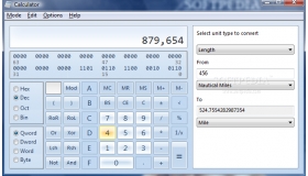 Скрытые функции калькулятора для Windows 7